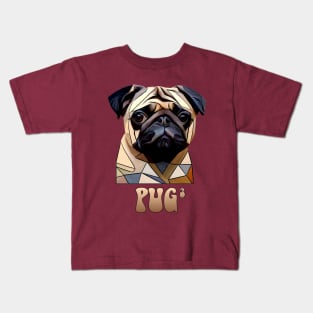 Pug Cubed. Kids T-Shirt